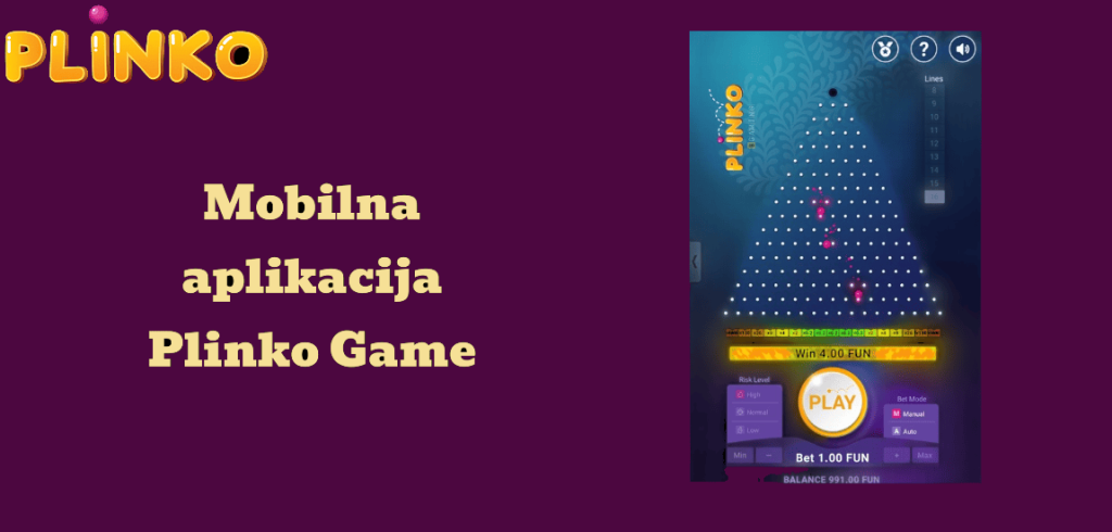 Mobilna aplikacija Plinko Game