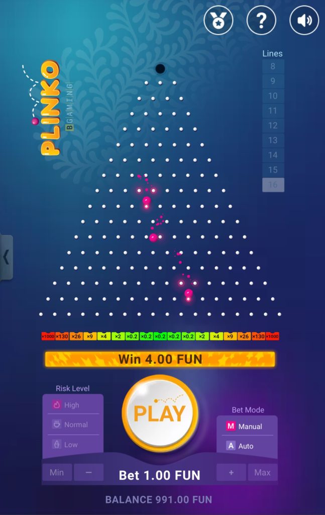 Plinko App - prenesite aplikacijo za igranje